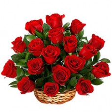 Royal Enchantment Red Roses Arrangement in a Basket